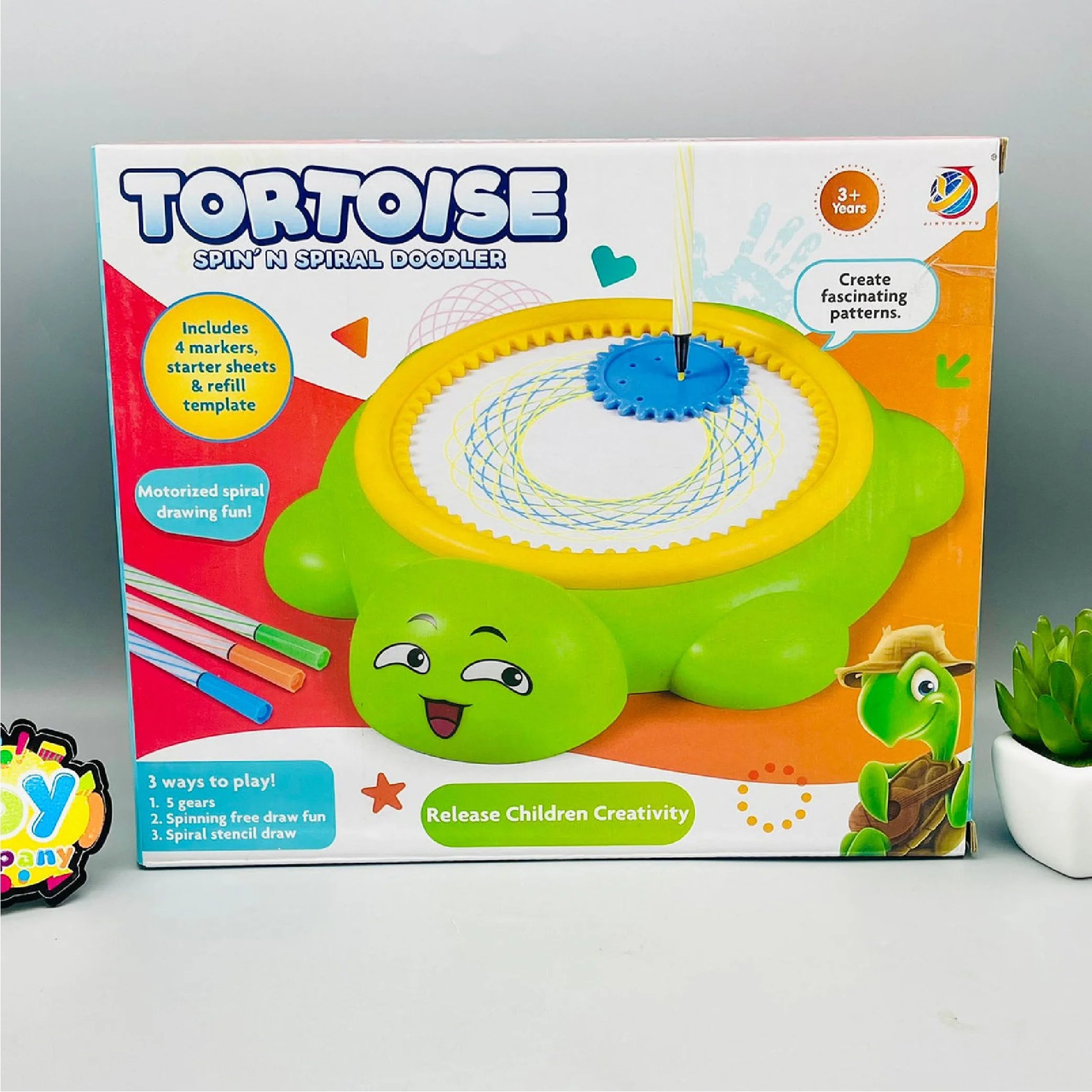 Tortoise Spin N Spiral Doodler: Creative Drawing Fun for Kids!