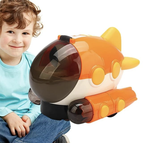 AERO SPACE Toy Car with Lights – Cute Electric Spaceship with Rotating Astronaut Projector