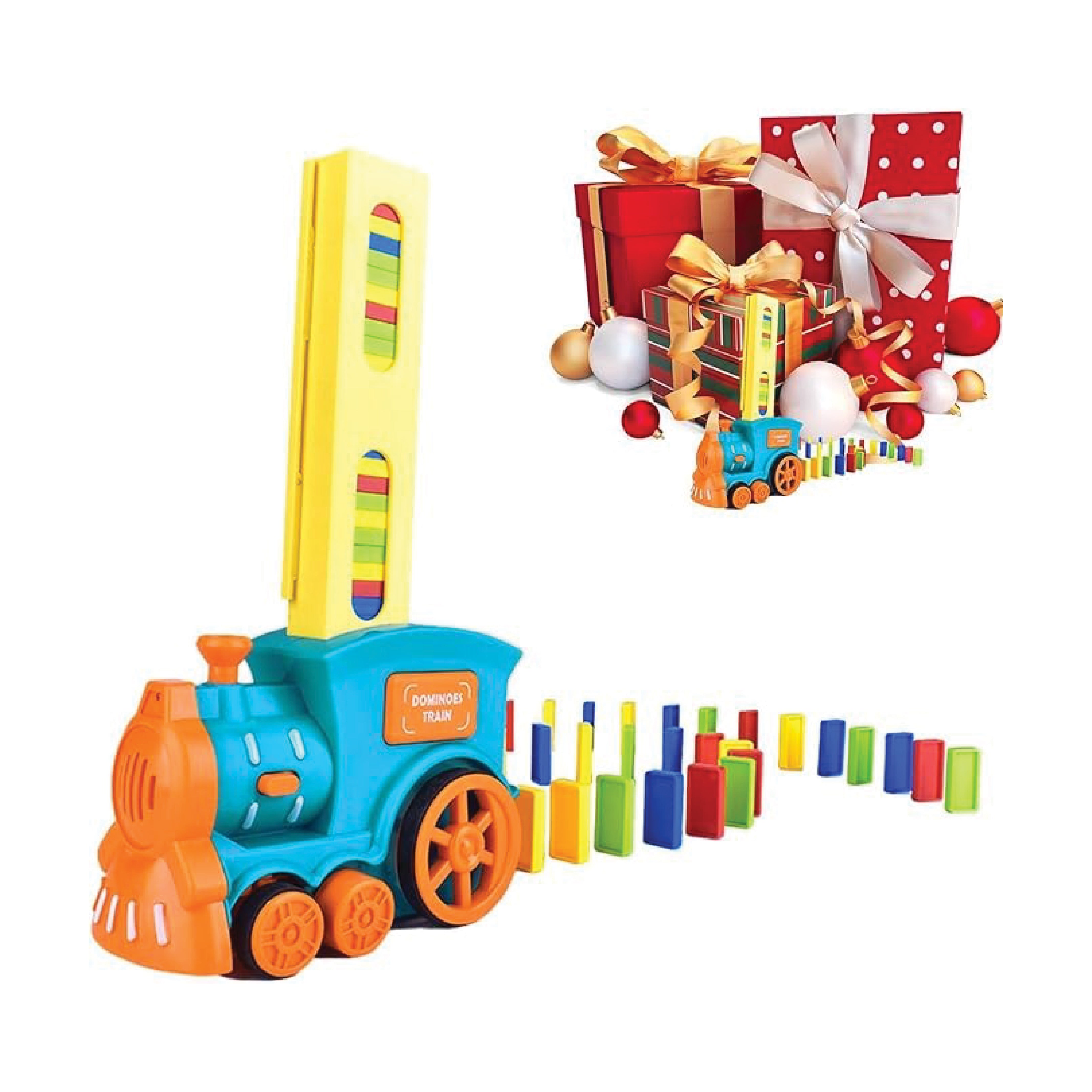 Domino Train 918 – Automatic Domino Laying Set with Sound & Light