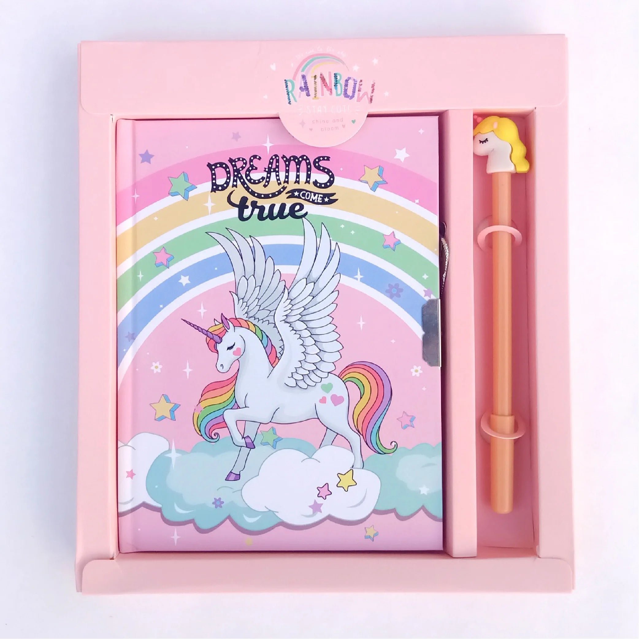 Unicorn 3D Cute Notebook with Free Gel Pen Gift Set