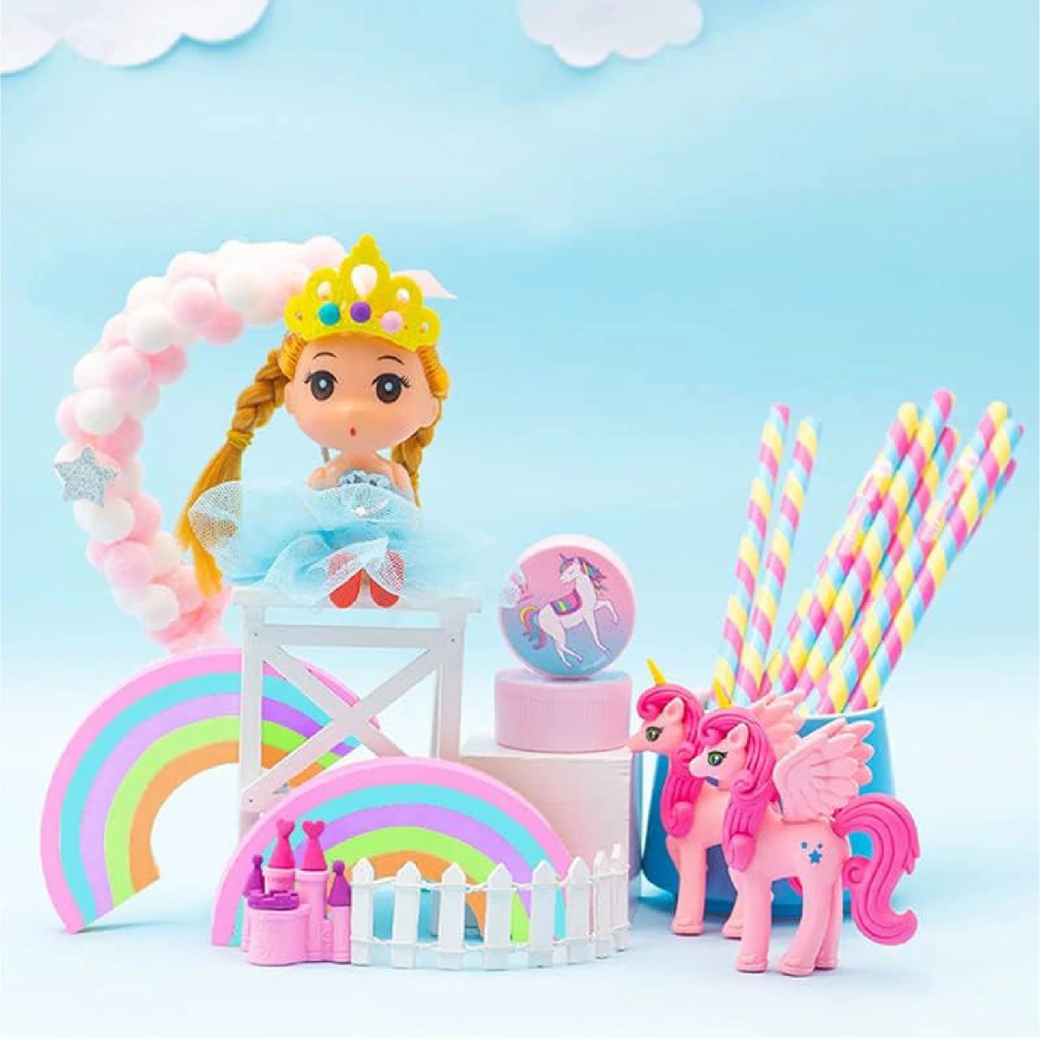 Cute Unicorn Learning Stationery Set