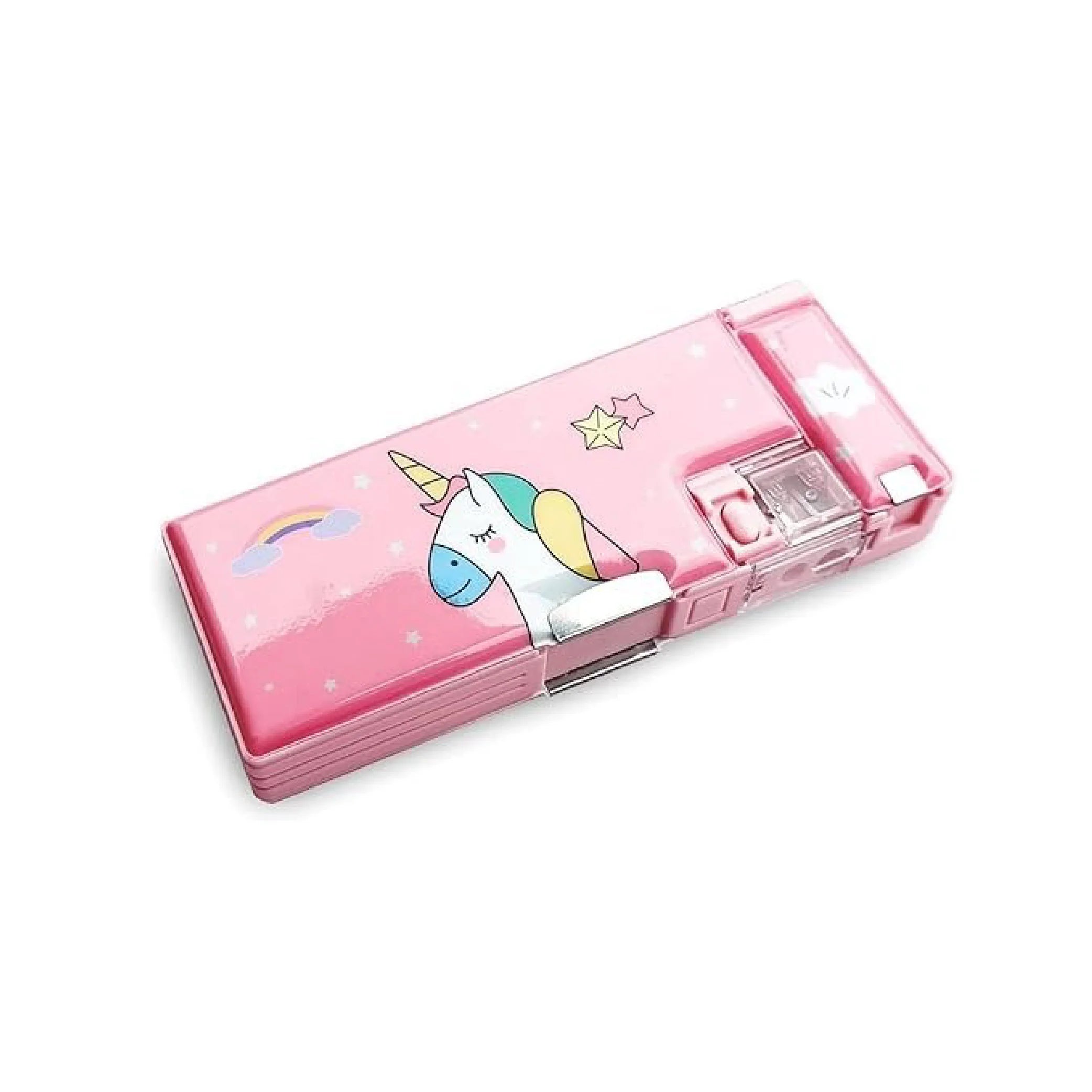 Unicorn Translucent Magnet Pencil Box – Fun & Functional Pencil Case!