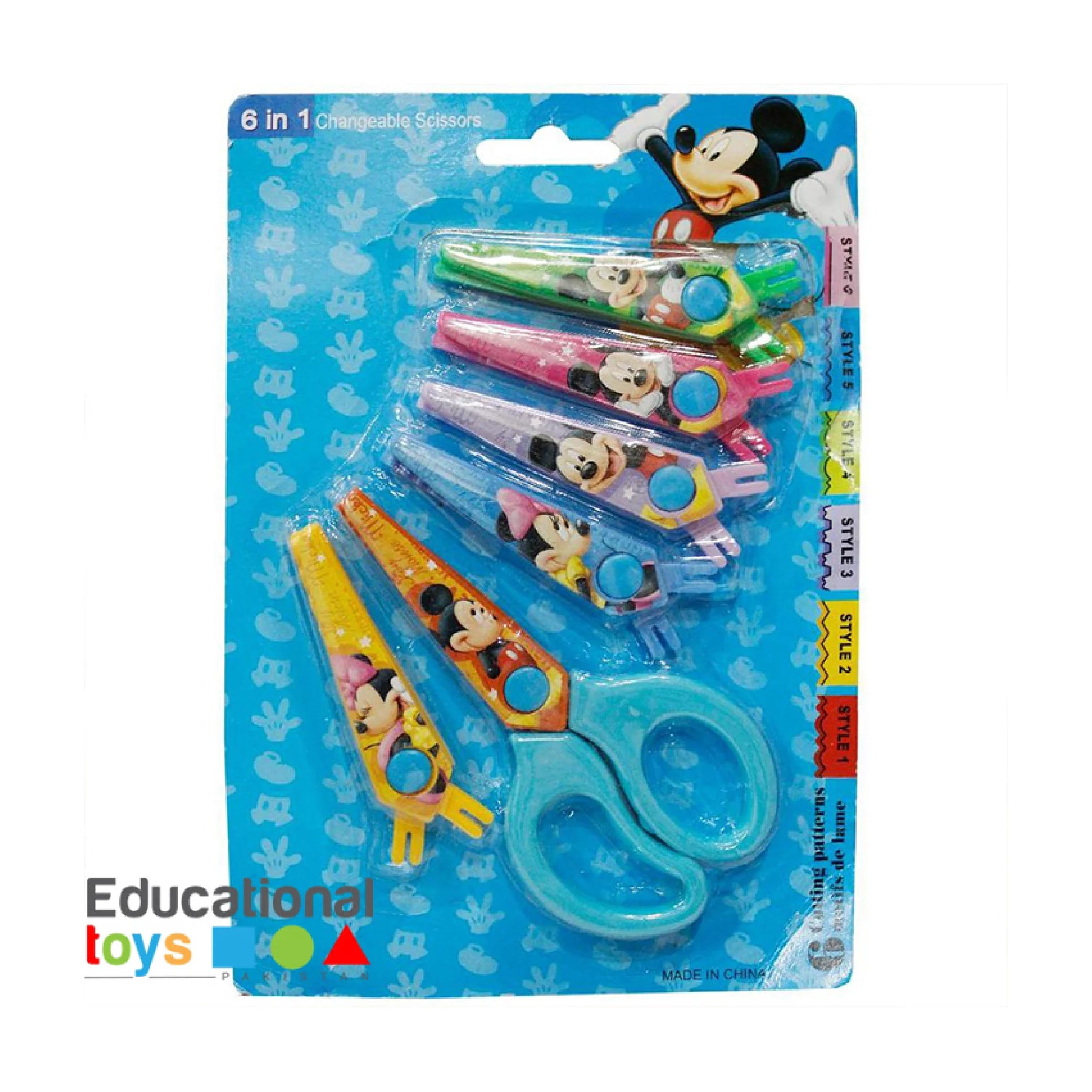 Versatile 6-in-1 Changeable Craft Scissors - Perfect for Creative Kids!