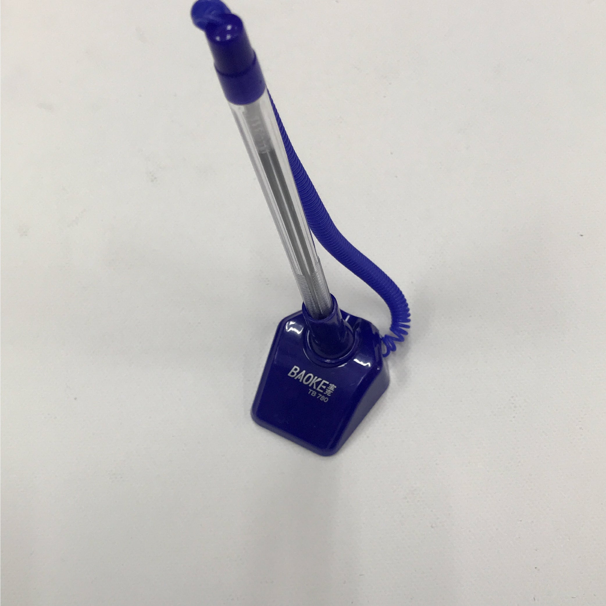 Baoke Desk-Top Ballpoint Pen with Stand - Purple, Convenient and Fun Design