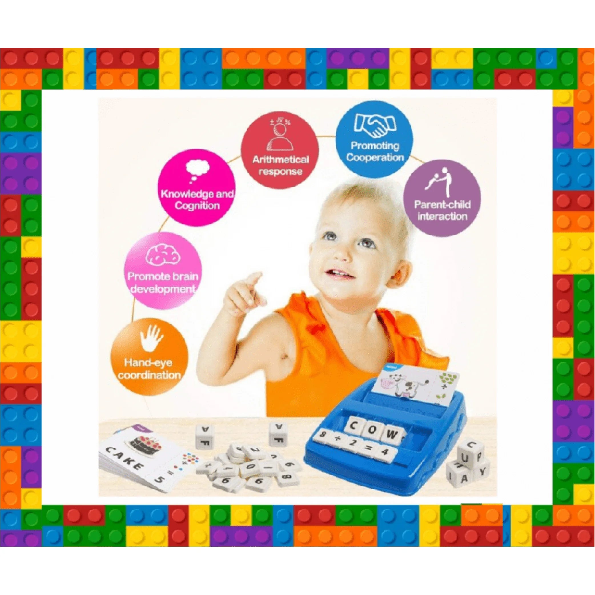 Word & Maths Learning Kit – 32 Cards