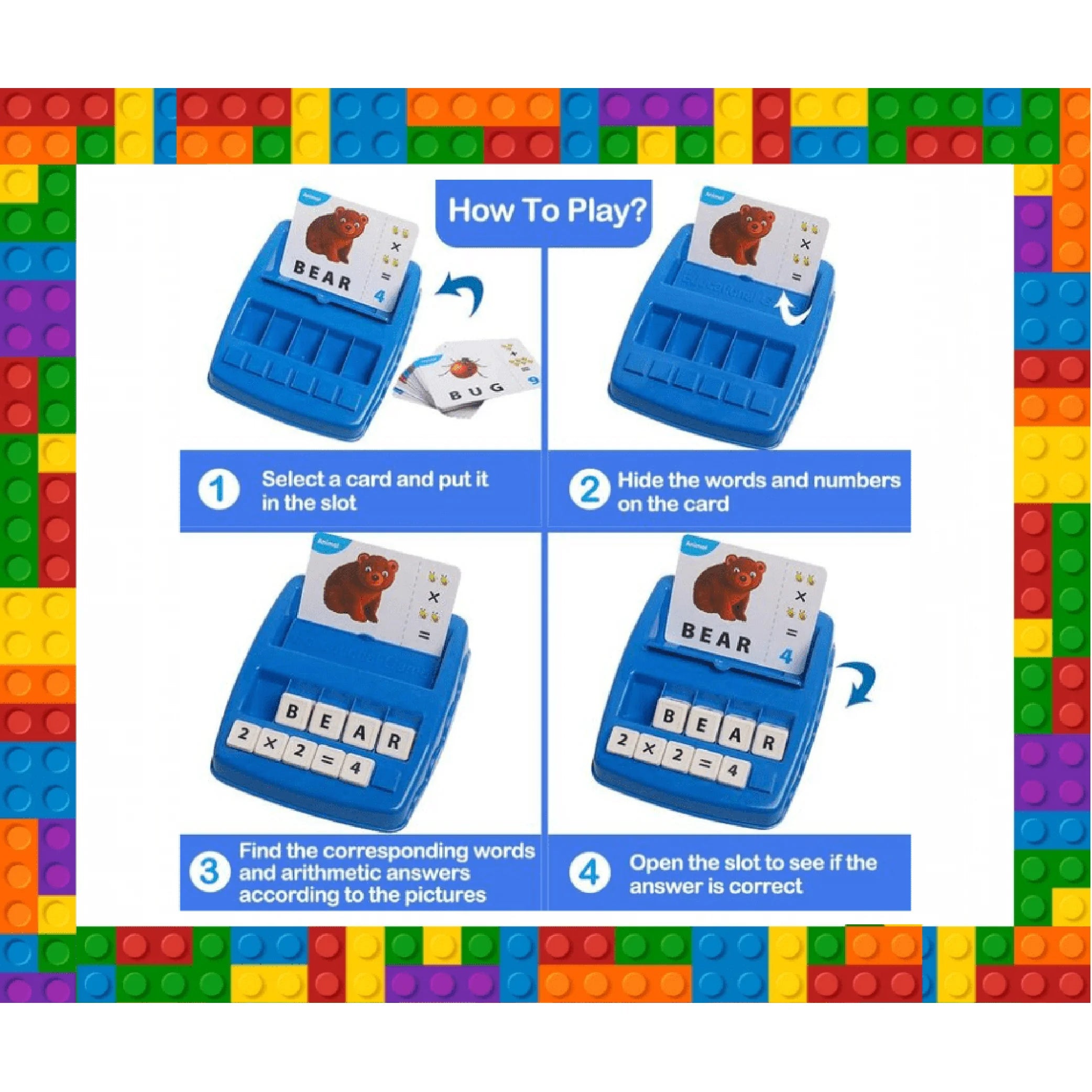 Word & Maths Learning Kit – 32 Cards