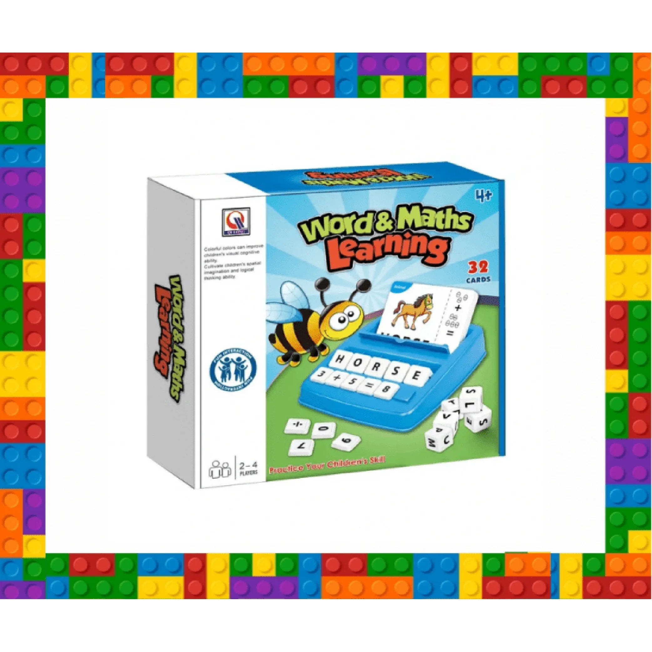 Word & Maths Learning Kit – 32 Cards