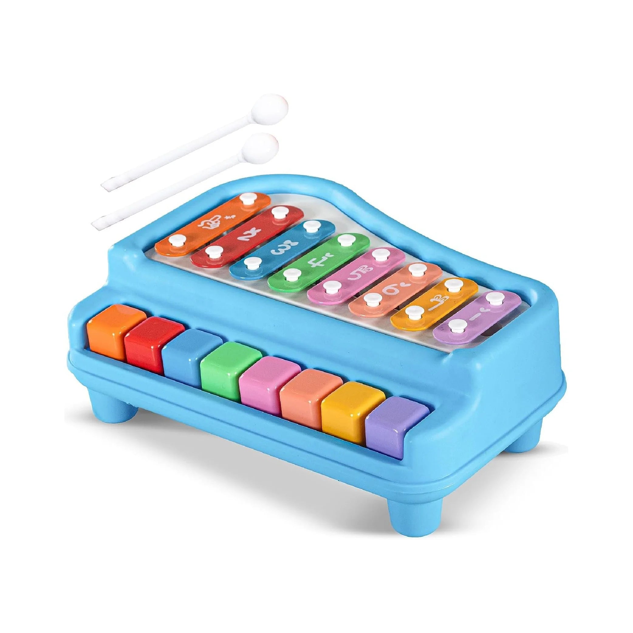 2 in 1 Xylophone with Musical Piano