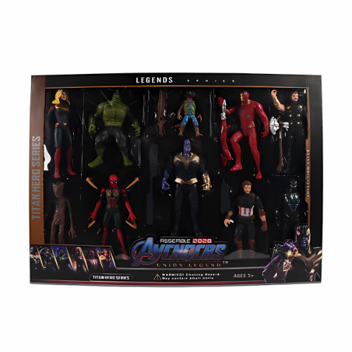 Marvel Avengers Legends Series Action Figures Set - 10pcs Collectible Toys for Kids