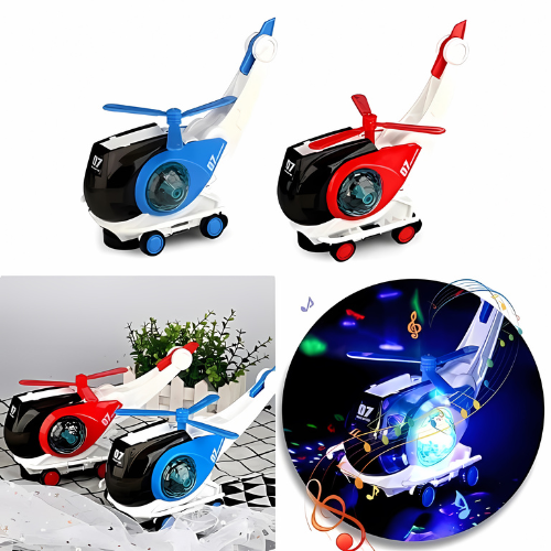 3D Electric Helicopter With Lights And Sound Toy