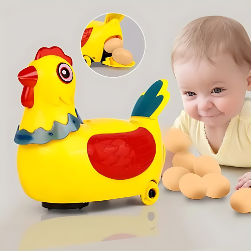 Colorful Egg-Laying Hen Musical Toy