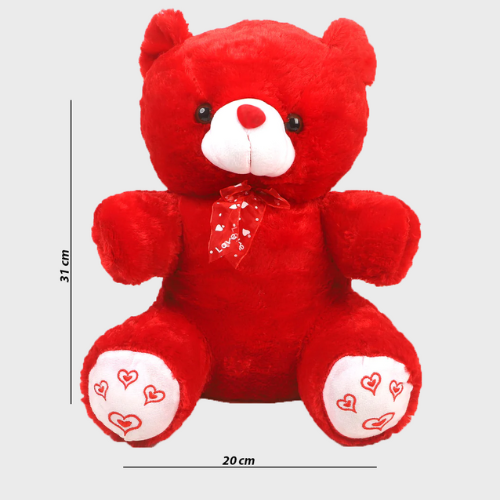 Red Teddy Bear Soft Stuffed Toy for Children