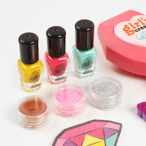 2-in-1 Tattoo & Nail Art Play Set for Girls