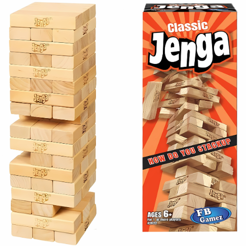 Jumbo Jenga Classic Wooden Blocks Stacking Game